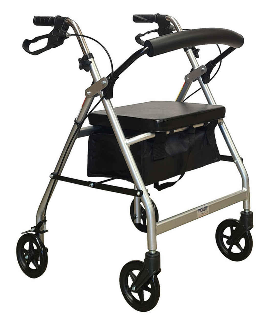 Aluminium 6″ Wheels Seat Walker Rollator