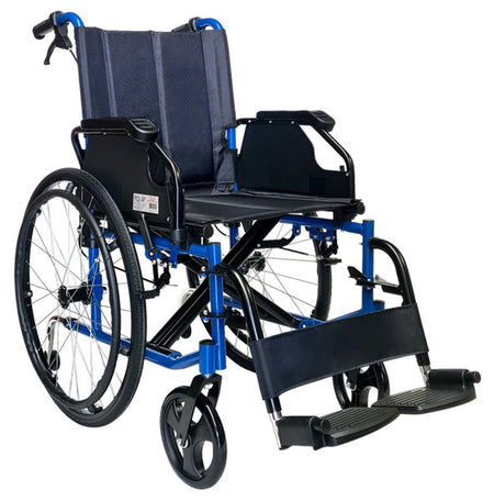 Deluxe Powder coated Steel Self Propelled Wheelchair 45cm