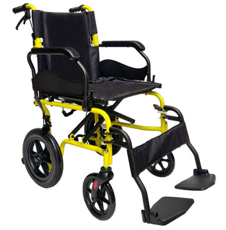 Powdercoated Aluminium Frame Transporter Wheelchair 45cm