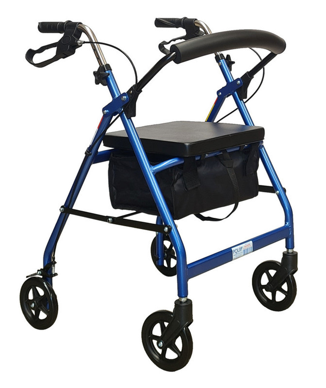 Aluminium 6″ Wheels Seat Walker Rollator