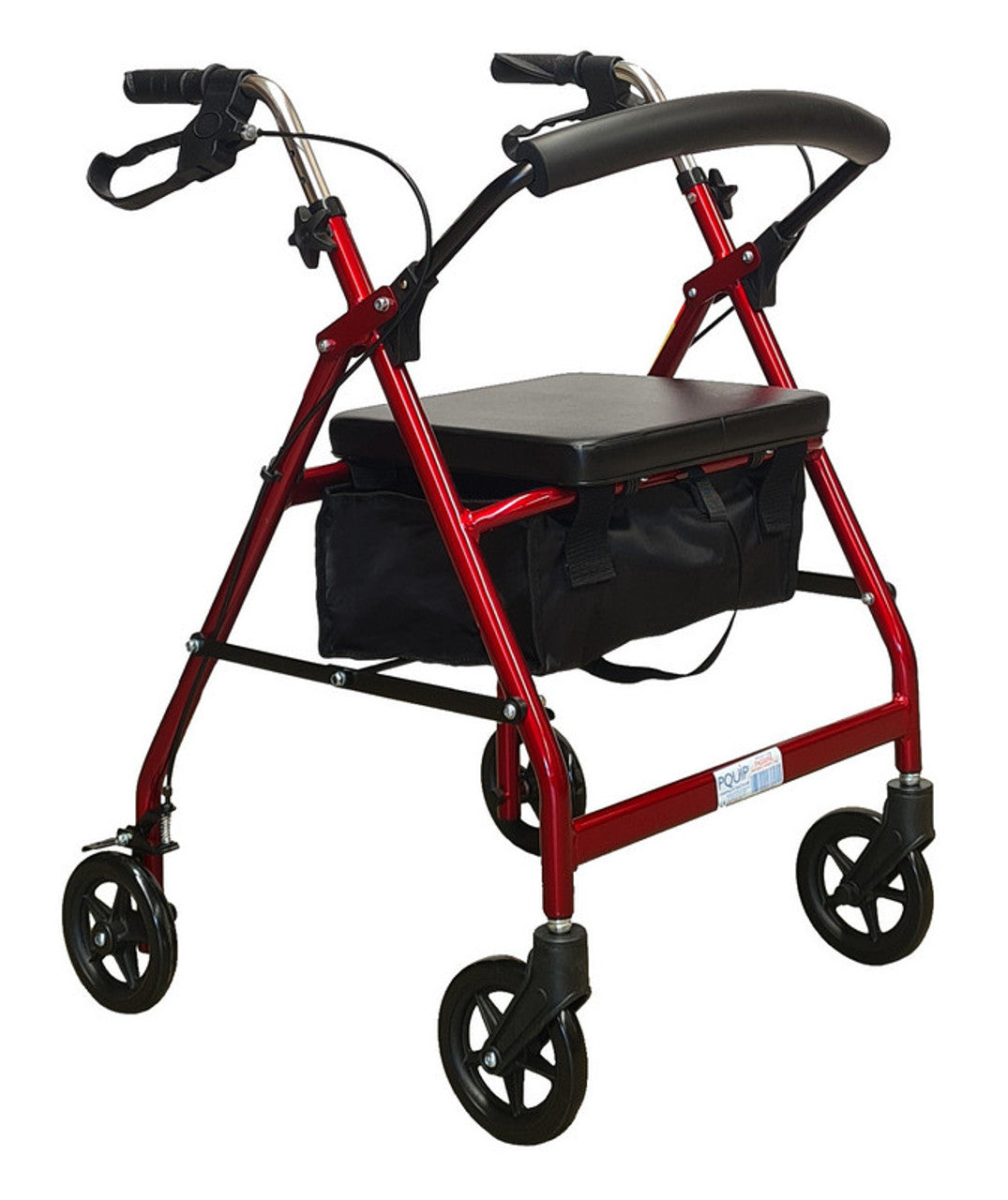 Aluminium 6″ Wheels Seat Walker Rollator