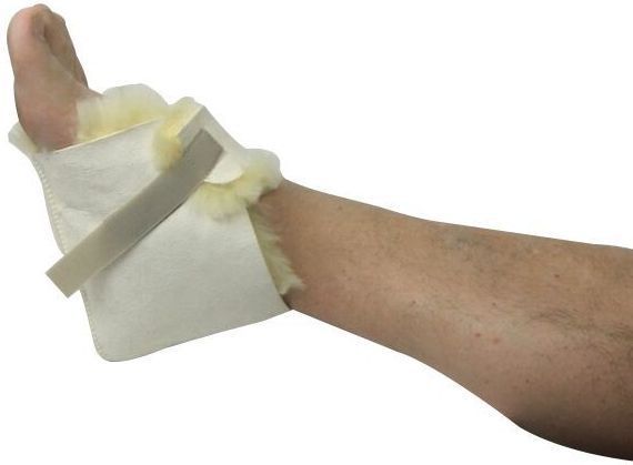 Medical Sheepskin Heel Protector Wool Boot Sheep Skin Foot Pressure Pad Unisex - Emobility Shop