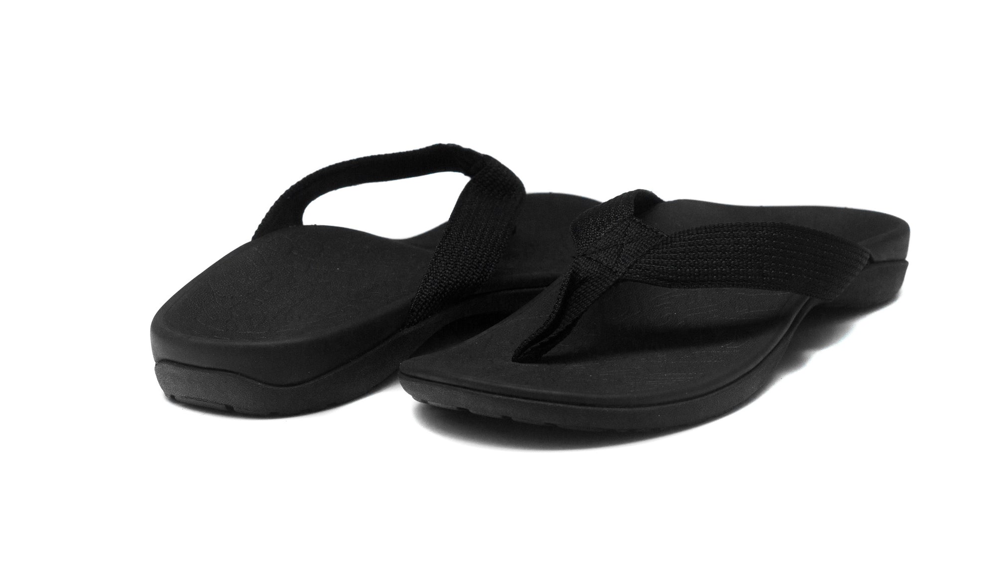 Premium Orthotic Black Arch Support Flip Flops Podiatrist