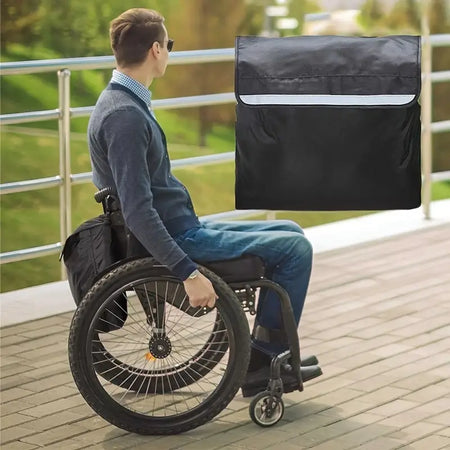 18′ x 16′ Black Wheelchair Bag W/ Ref Stripe