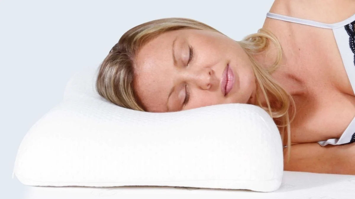 MemoGel Curved Pillow Contour Comfort and Support with Cool Gel Layer