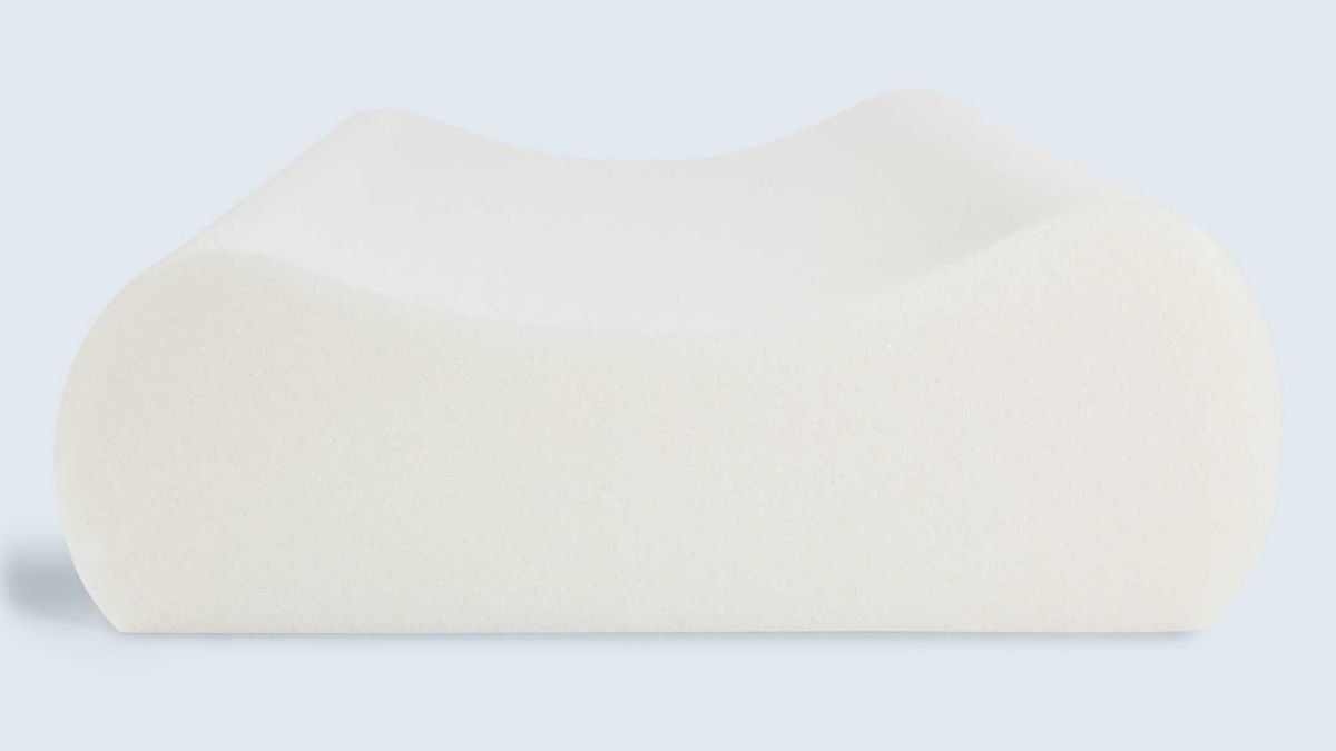 Satin Beauty Pillow Contoured Memory Foam Helps minimise wrinkles