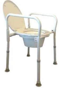 Foldable Over Toilet Frame or Commode