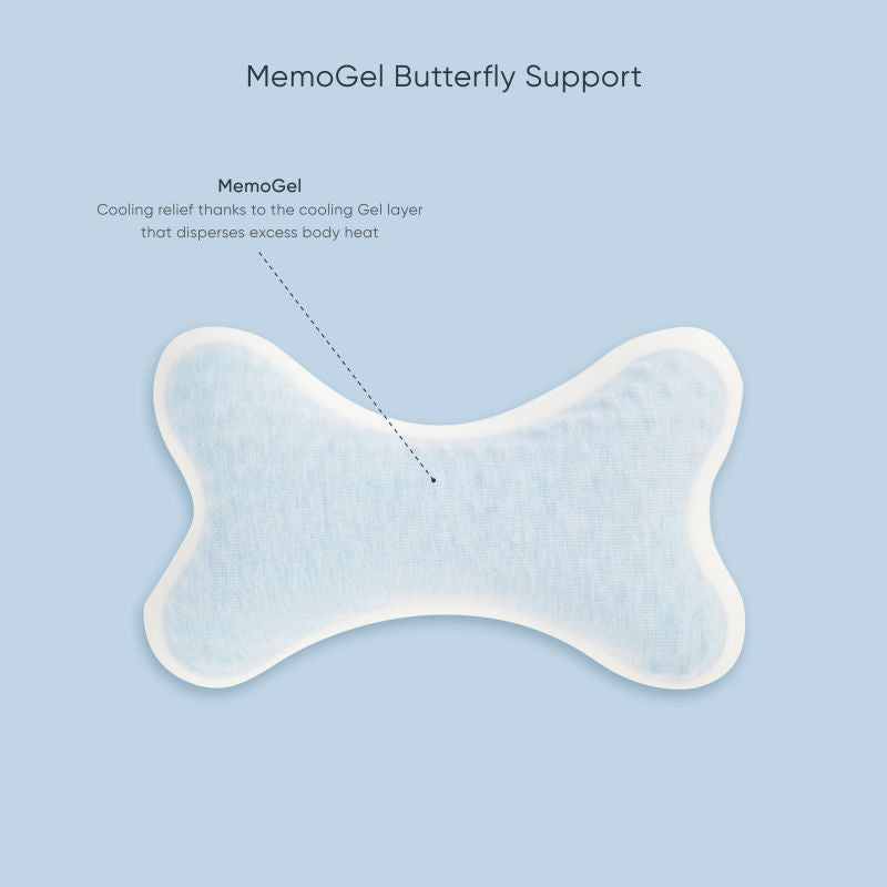 MemoGel Butterfly Cooling Gel Memory Back Support Pillow