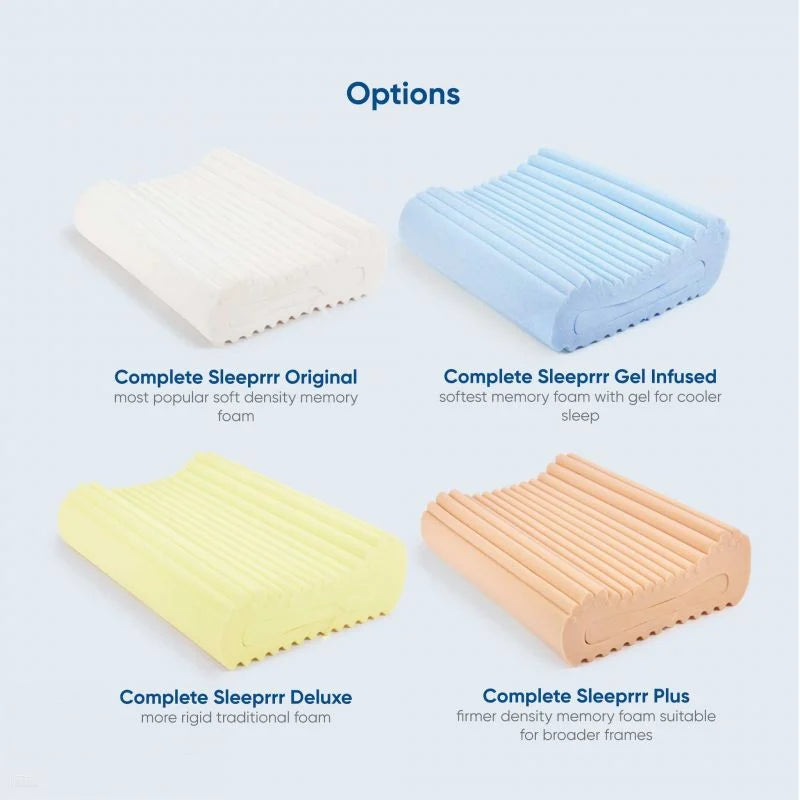 Complete Sleeprrr Gel Infused Adjustable Memory Foam Pillow Extra Soft Version