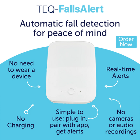 TEQ FallsAlert  Automatic fall detection radar for peace of mind