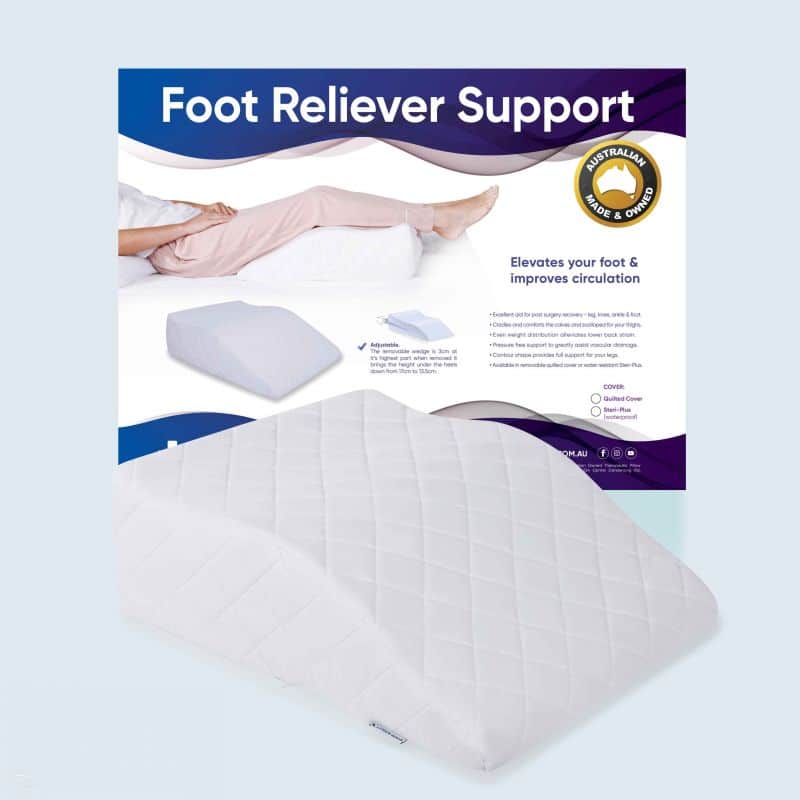 Foot Reliever With Quilted Cover Support