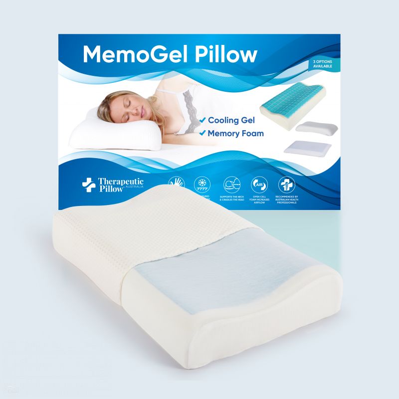 MemoGel Contour Pillow Cooling Gel Memory Foam Pillow