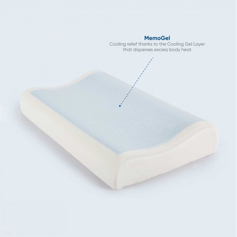 MemoGel Contour Pillow Cooling Gel Memory Foam Pillow