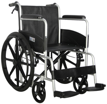 Standard Lite Steel Manual Self Propelled Mag Wheel Wheelchair 50cm