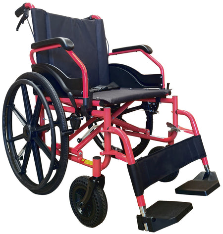 Heavy Duty Bariatric 180Kg Weight Capacity Self Propelled Steel Wheelchair