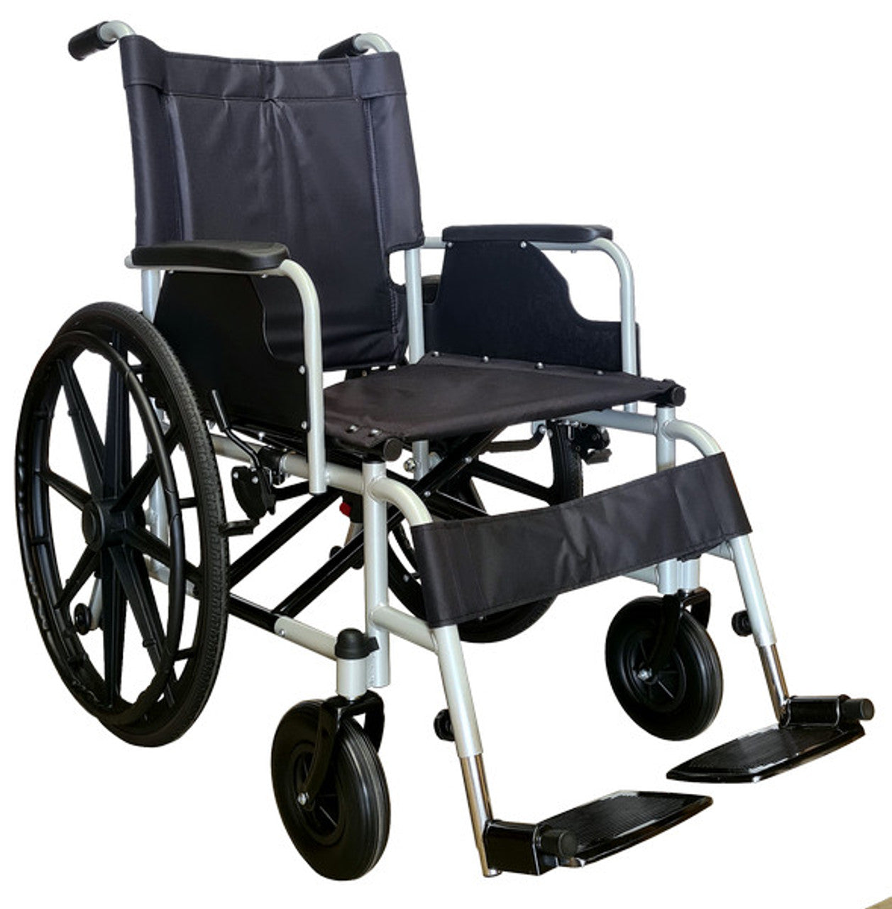 180Kg PowderCoated Steel Frame Heavy Duty Bariatric Wheelchair 51CM