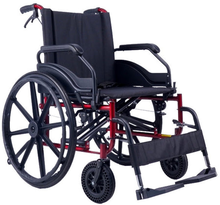 Heavy Duty Bariatric 180Kg Weight Capacity Self Propelled Steel Wheelchair