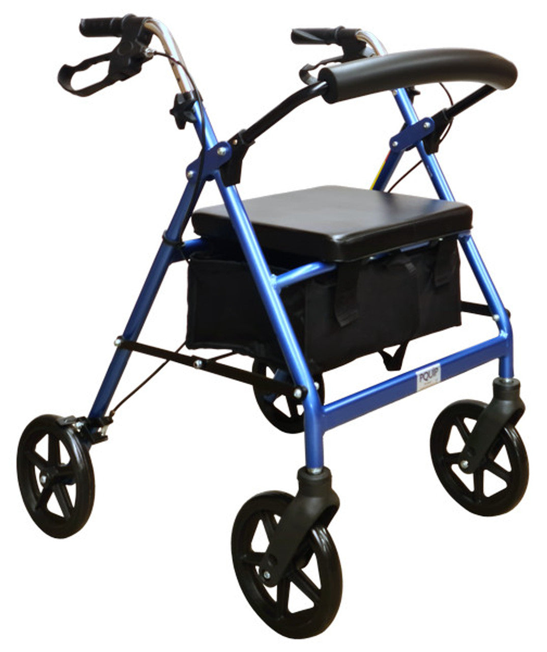 Aluminium 8″ Wheels Seat Walker Rollator