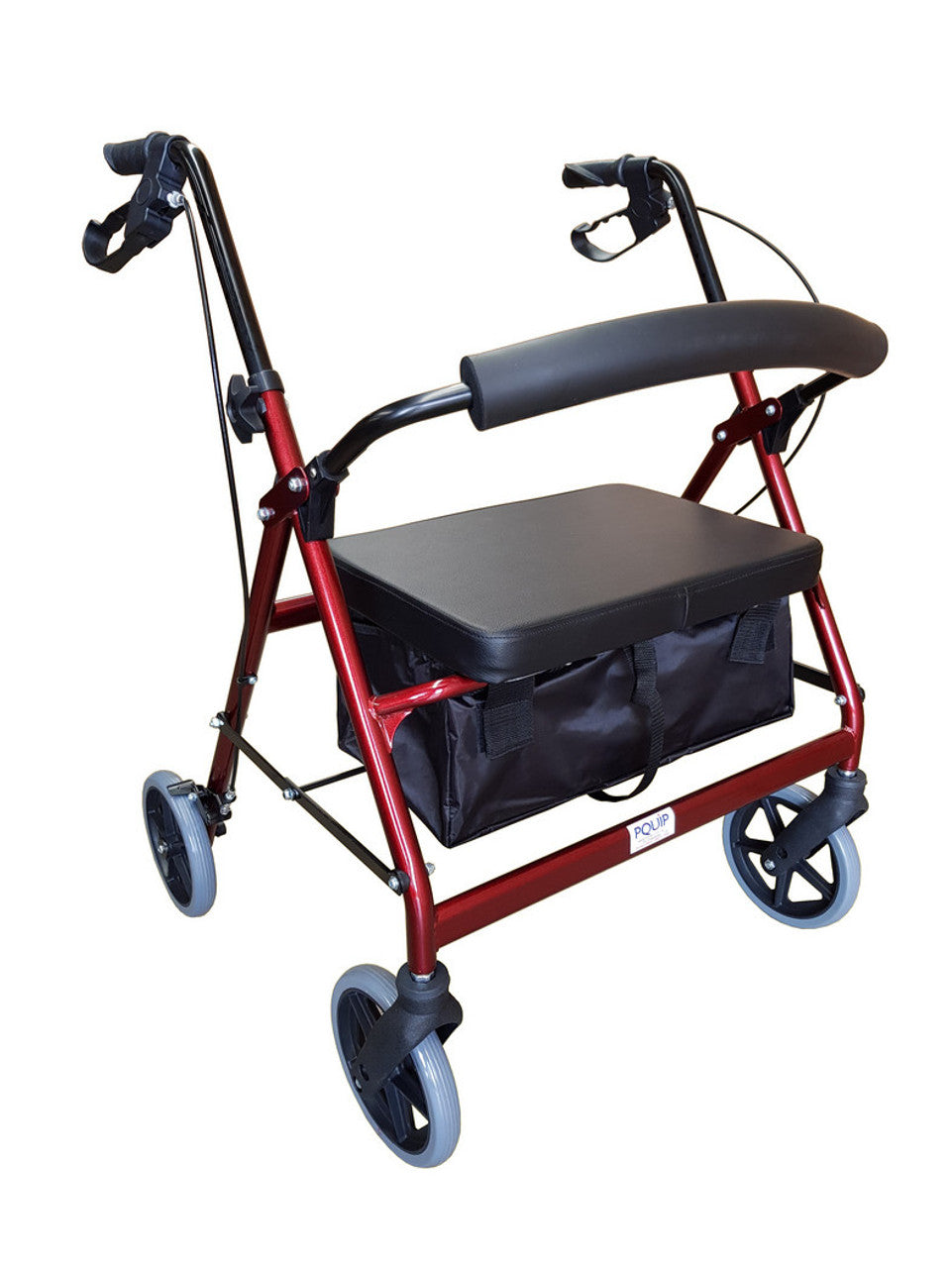 180kg Heavy Duty Extra Wide 8" Wheels Steel Walker Rollator