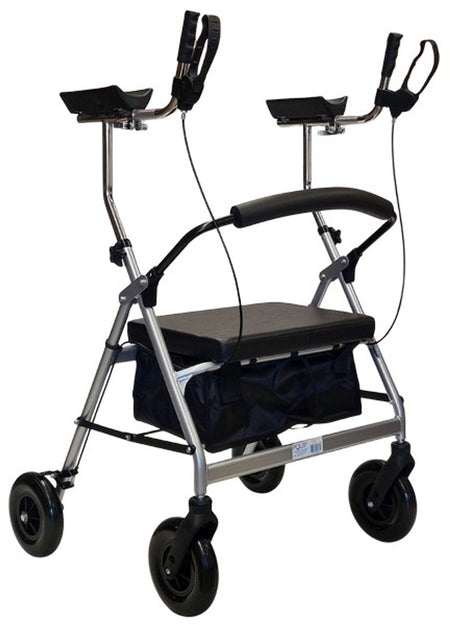 Extra Wide Heavy Duty Gutter Forearm Bariatric Rollator Walker