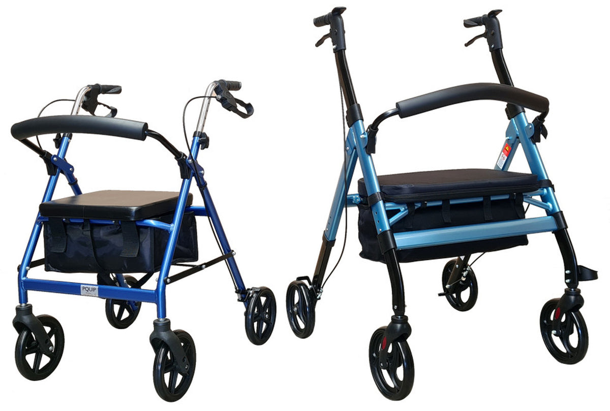 Tall Heavy Duty Rollator w/ Seat For Tall Person, Max 180kg