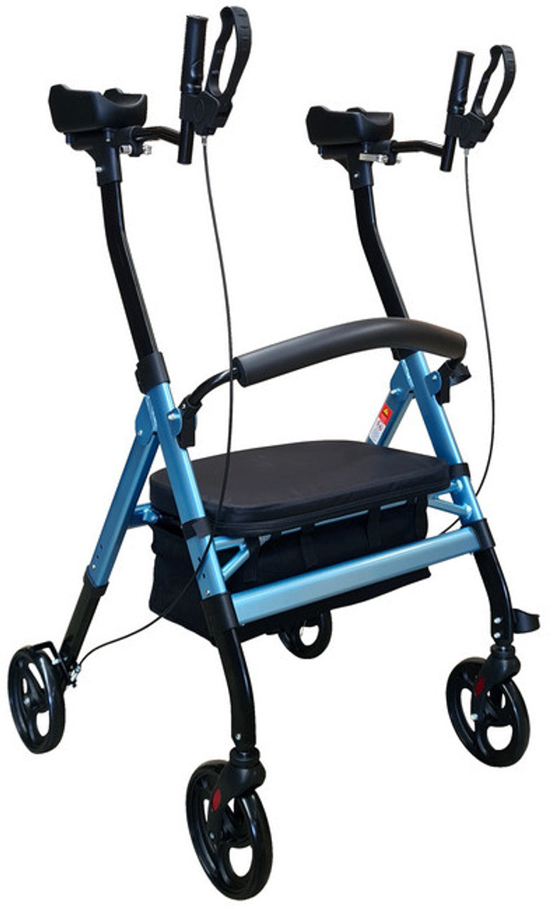 Tall Heavy Duty Gutter Forearm Bariatric Rollator Walker