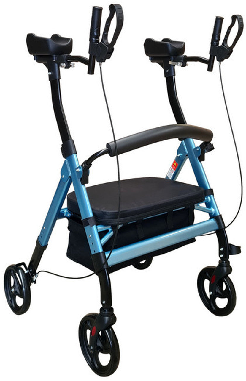 Tall Heavy Duty Gutter Forearm Bariatric Rollator Walker