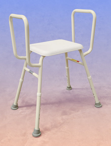 Heavy Duty Aluminium Padded Shower Stool