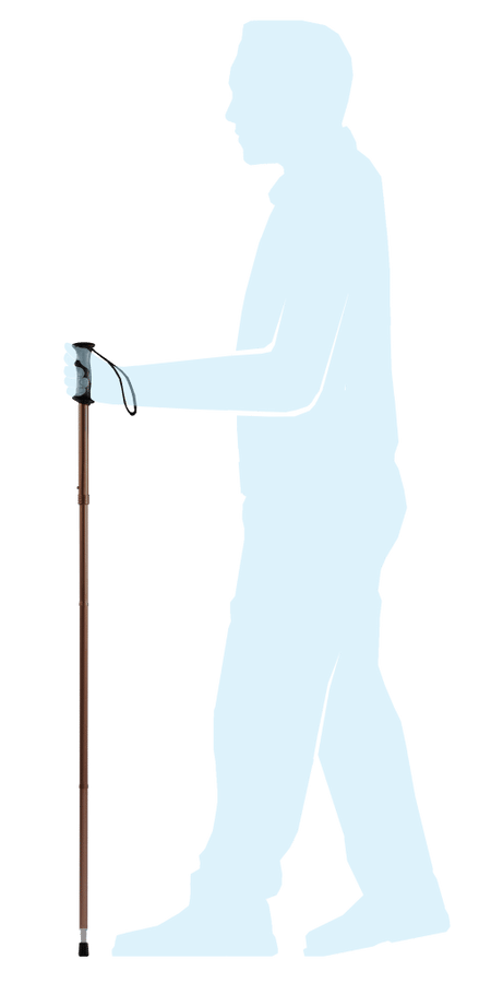 Single Folding Hiking Walking Pole Stick