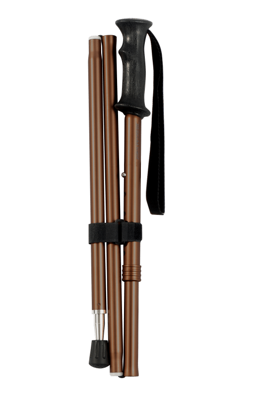 Single Folding Hiking Walking Pole Stick