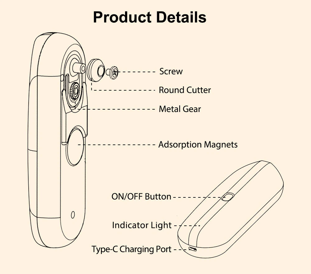 Rechargeable Electric Can Opener Automatic