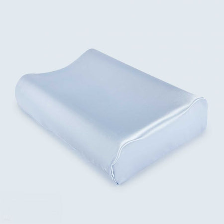 Satin Beauty Pillow Contoured Memory Foam Helps minimise wrinkles