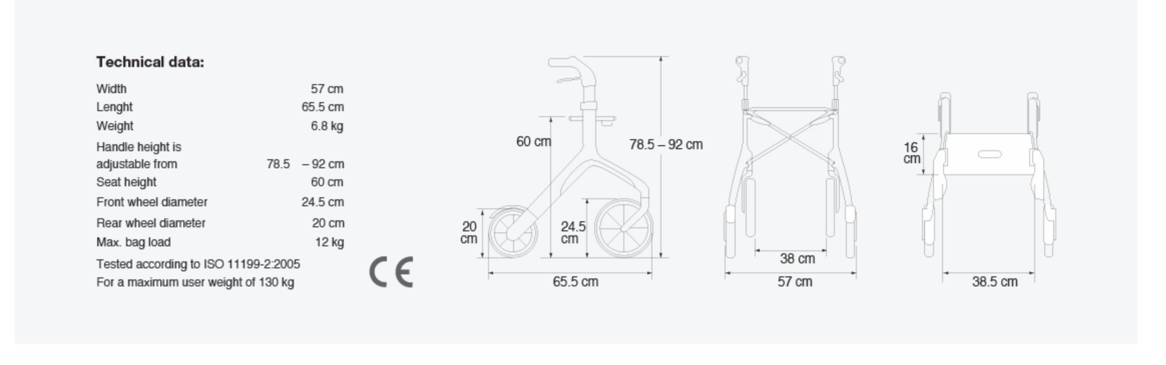 Trustcare® Let’s Fly With Bag and Backrest - Emobility Shop