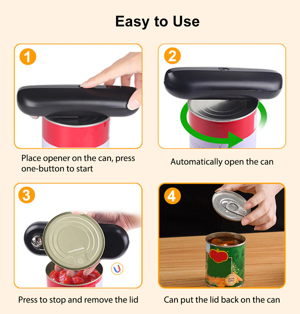 Rechargeable Electric Can Opener Automatic