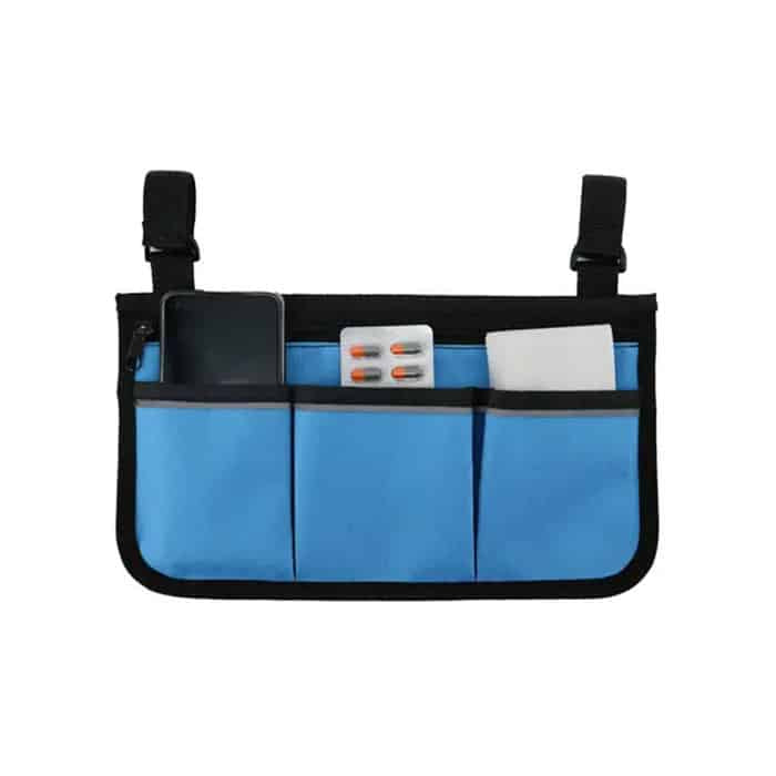 Wheelchair Side Multifunctional Armrest Organiser Bag