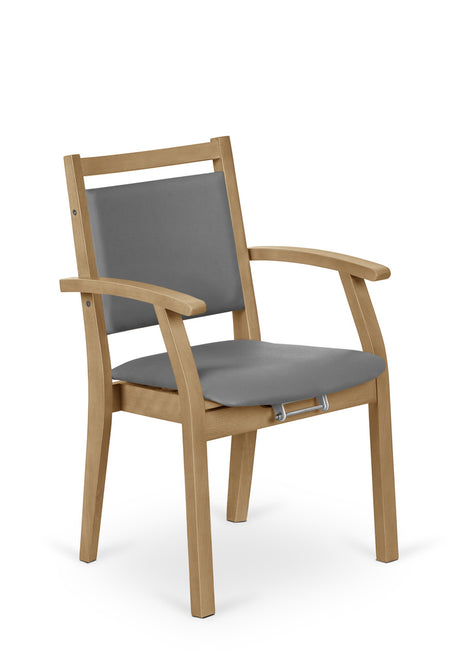EasyUp Lift Up 48cm Wide Oak Wood Dining Chair