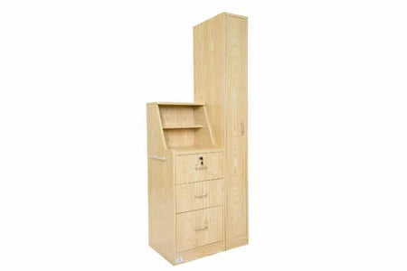 Hutch Cabinet With Lockable Drawer With Wardrobe