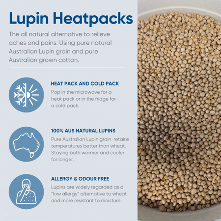 Natural Lupin Pack Lower Back Heat Wrap