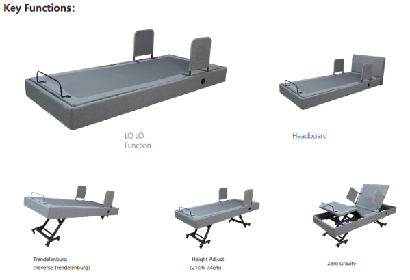 Comfort Care Dreame Lo Lo Electric Adjustable Bed