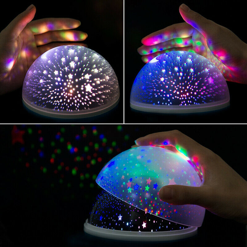 Sky Projector Star Moon Galaxy Night Light Rotate Lamp For Kids Room