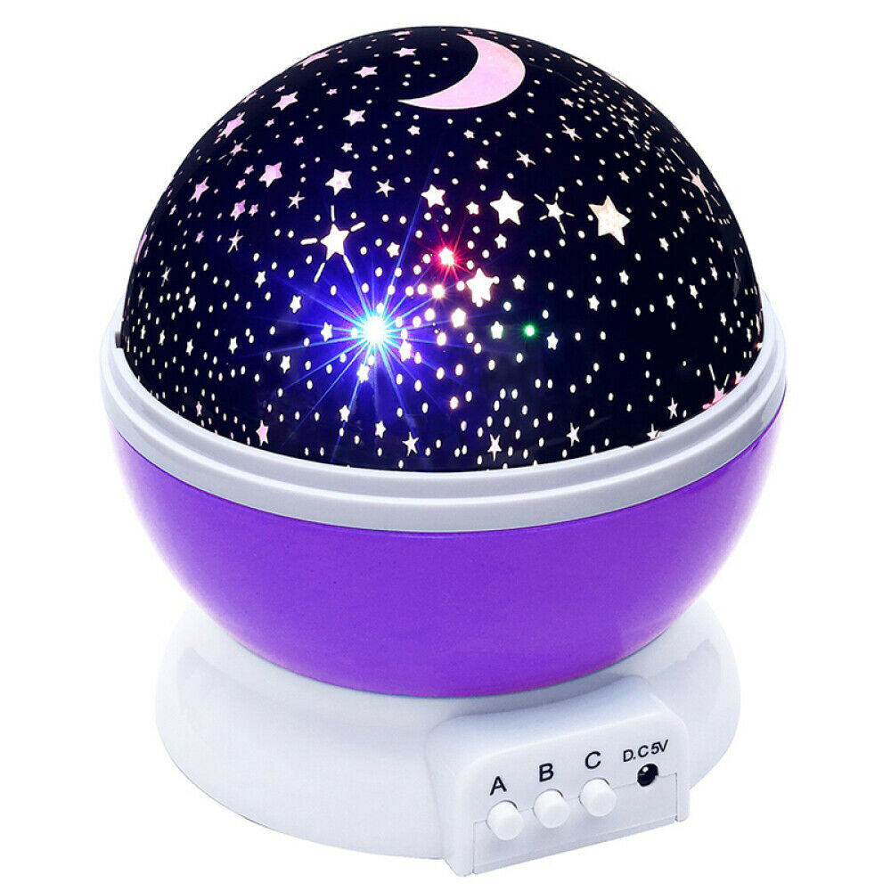 Rotating galaxy online night light projector