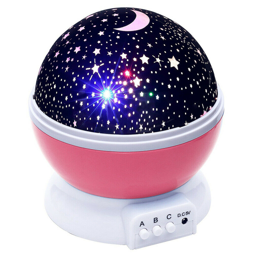 Sky Projector Star Moon Galaxy Night Light Rotate Lamp For Kids Room