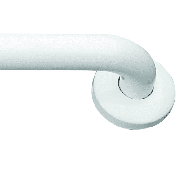 Satin Stainless Steel Grab Rail Power Coated White