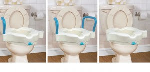 AquaSense 3 in 1 Raised Toilet Seat - Emobility Shop