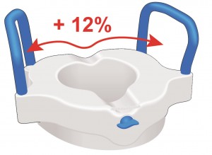 AquaSense 3 in 1 Raised Toilet Seat - Emobility Shop