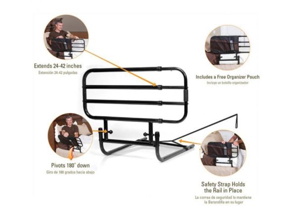 Stander EZ Adjust Bedrail - Emobility Shop