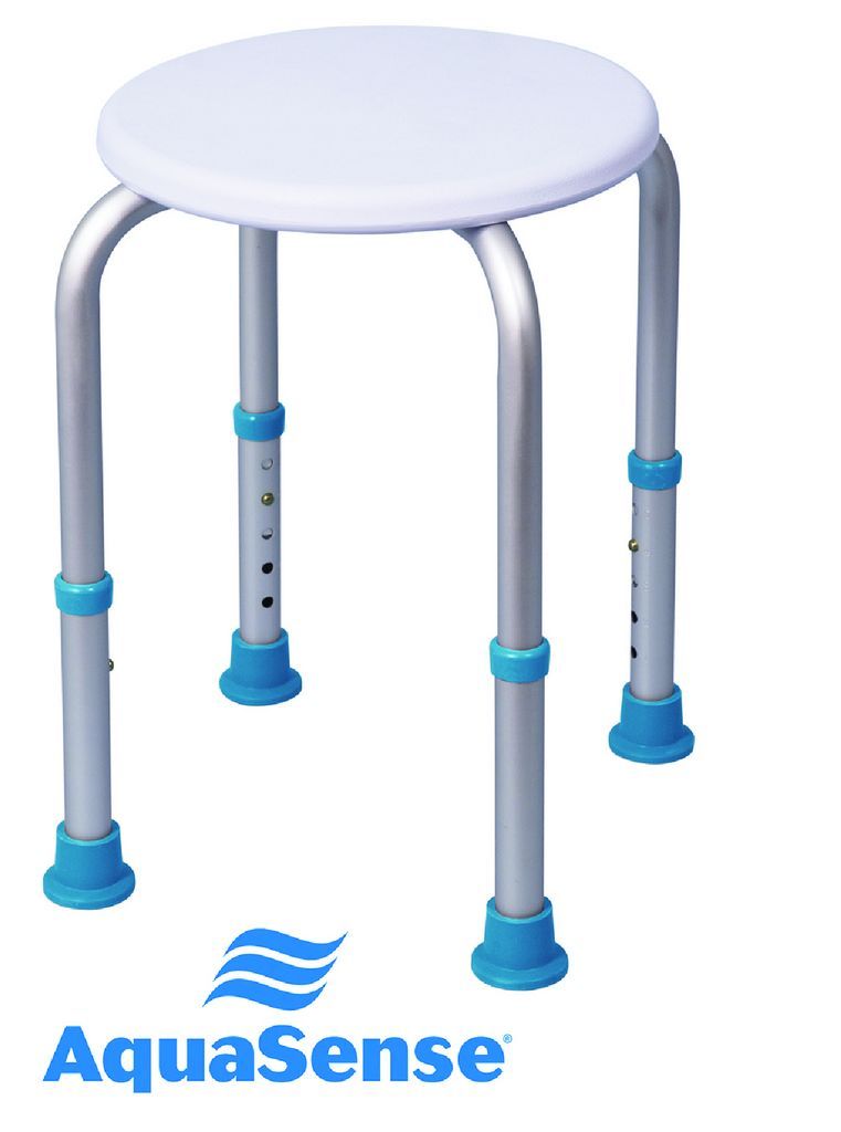 AquaSense Round Shower Bath Stool - Emobility Shop