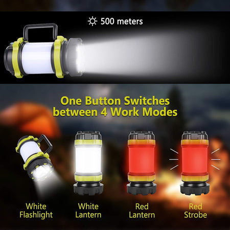 Portable USB Rechargeable Waterproof LED Camping Outdoor Search Light