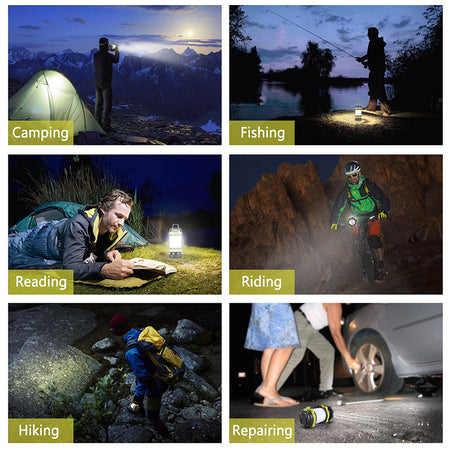 Portable USB Rechargeable Waterproof LED Camping Outdoor Search Light