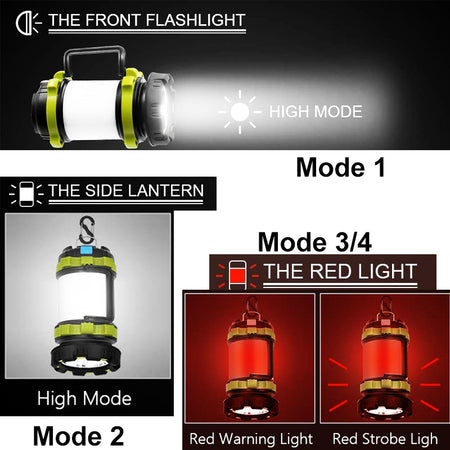 Portable USB Rechargeable Waterproof LED Camping Outdoor Search Light